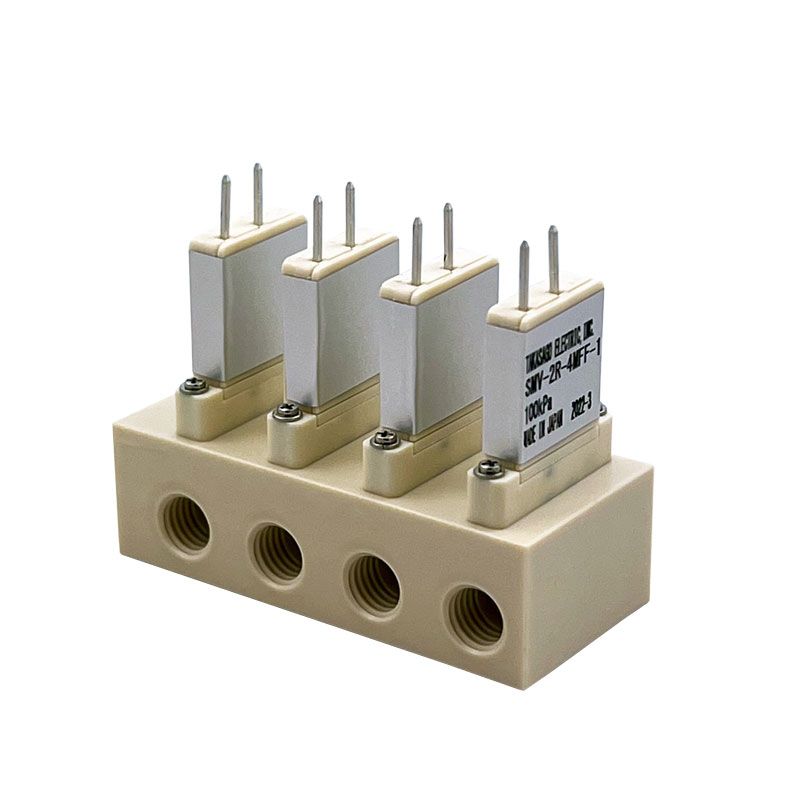 SMV 4-way miniature valve block - PEEK, FFKM - selector
