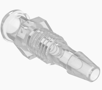 Female Luer panel mount 1/8 in Polypropylene