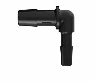 Reduction Elbow 3/8 x 1/4 in Black Nylon