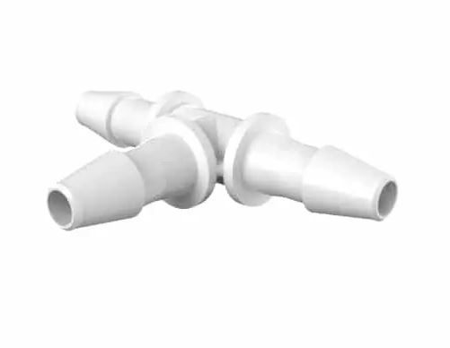 Tee 1/8 Barb, Polypropylene