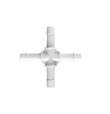 Cross 1/2 Barb in Non-Animal Derived Polypropylene