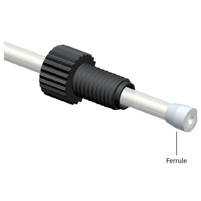 Flangeless Fitting 1/4-28UNF - 1.6mm OD - PVDF