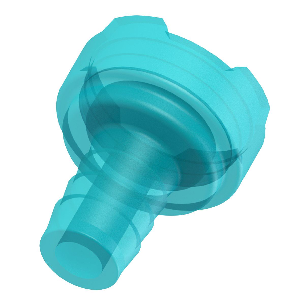 Suction Filter - 105 Micron Teal Polypropylene Mesh - 1/4 (6.4mm) ID Tube