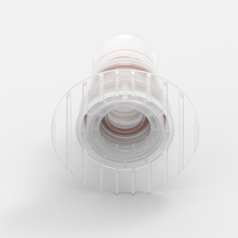 Port Plate Quick Coupling Large (2), female, valved, Non-Animal Derived Polypropylene (PP) - Buna-N, Spring: Non-Metallic, 8402