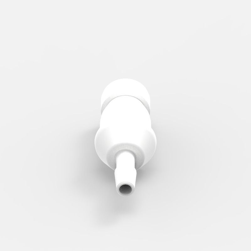 Barbed Quick Coupling Medium (1), female, valved, 1/4, Acetal (AC) - Buna-N, Spring: Non-Metallic