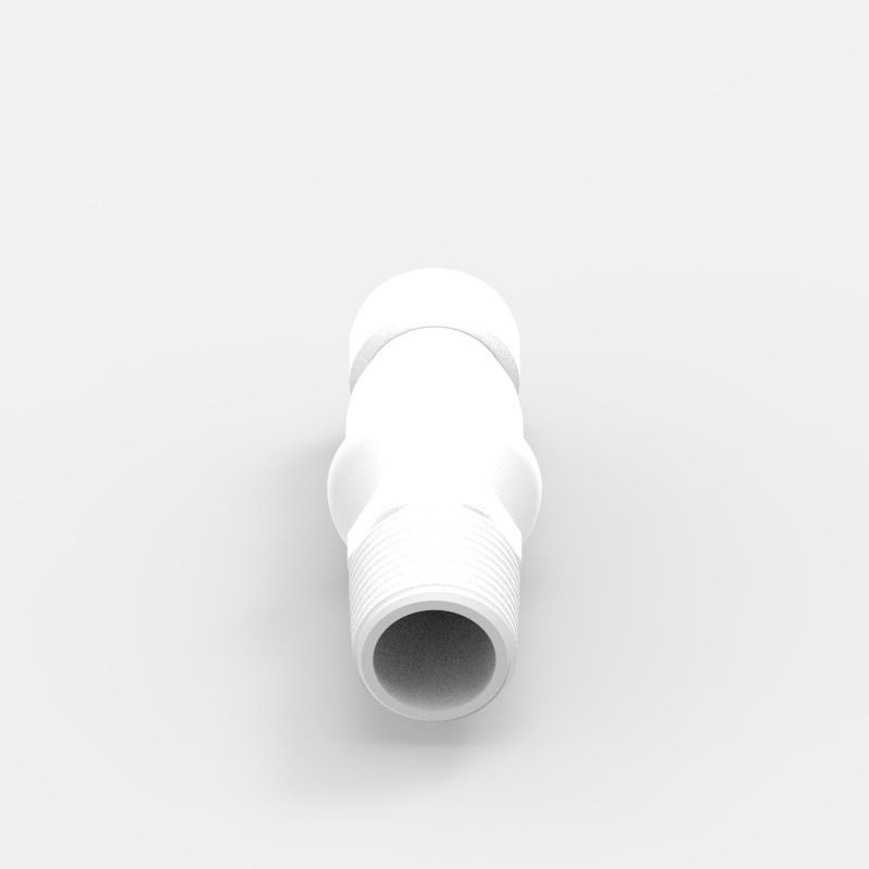Threaded Quick Coupling Medium (1), female, valved, 3/8 NPT, Acetal (AC) - Buna-N, Spring: Non-Metallic