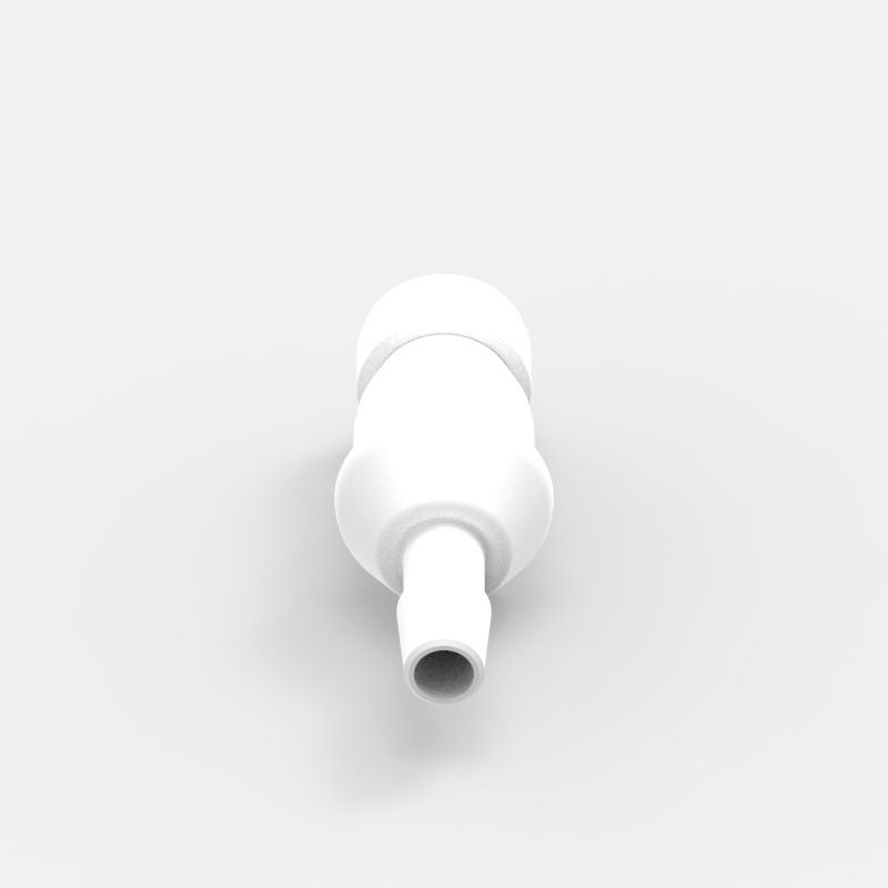 Barbed Quick Coupling Medium (2), female, valved, 5/16, Acetal (AC) - Buna-N, Spring: Non-Metallic