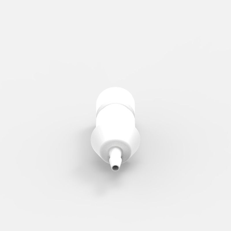 Barbed Quick Coupling Small (1), female, open flow, 1/8, Acetal (AC)