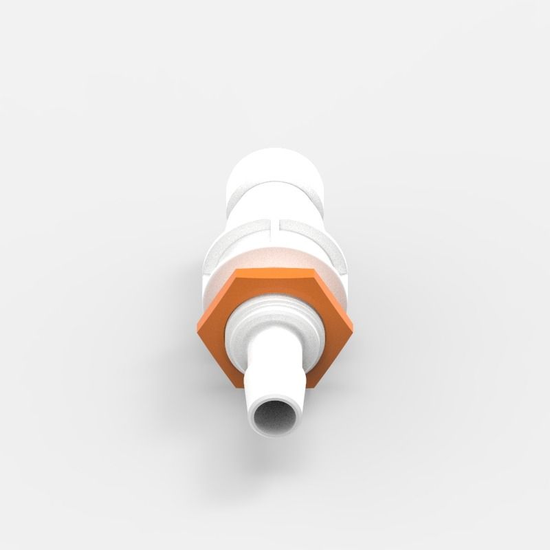 Panel Mount Quick Coupling Medium (3), female, open flow, 3/8, Acetal (AC)