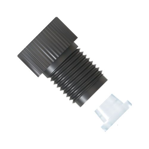 Large Bore PEEK Fitting — two-piece set - 1/2-20 UNF - 6.4 mm OD