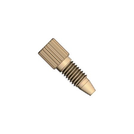 PEEK Fingertight Fitting Knurl Head one-piece compact - 10-32 UNF conical