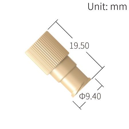 PEEK 1/4-28 UNF Thread Luer Female Adapter