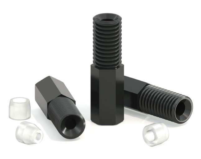  Anti-twist 1/4-28UNF Flangeless Fitting Set, Hex head, 2.0mm OD