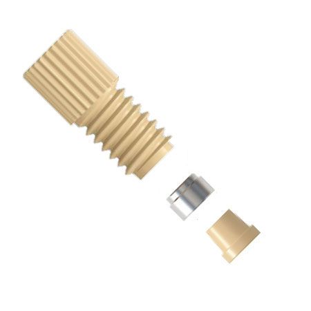Ultra Mini PEEK Fitting - three-piece set - 6-40 UNF