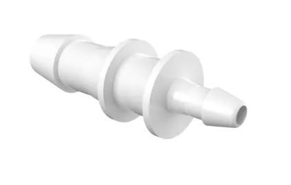 B-EC-100028-PP Reduction Coupler 3/16 x 3/32 Barb Polypropylene