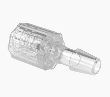 Male Rotating Luer Lock and Nut Assembly 3/16 ID in Polypropylene -Natural