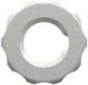 Other Fitting 1/4-28 UNF Panel Mount Lock Nut (For use with FTLLB or FTLB panel mount fittings), White Nylon