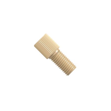 PEEK Knurl Head Fitting Fingertight compact - 10-32 UNF coned