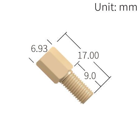 B-RP-105003-PK-NA PEEK 5/16” Hex Head Fitting Fingertight - 10-32 UND Coned