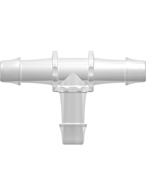 Tube to Tube Fitting Tee Tube Fitting with Barbs, 3/4