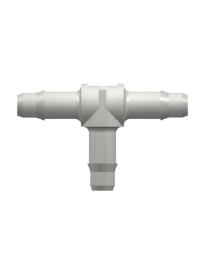 Tube to Tube Fitting Tee Tube Fitting with Barbs, 1/8