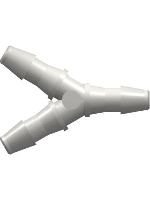 Tube to Tube Fitting Y Tube Fitting with Barbs, 1/4