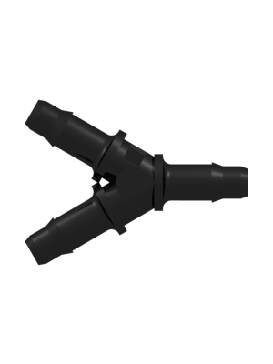 Tube to Tube Fitting Y Tube Fitting with Barbs, 1/8