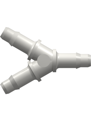 Tube to Tube Fitting Y Tube Fitting with Barbs, 1/4