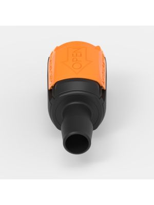 Barbed Quick Coupling Large (2), male, open flow, 5/8