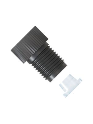 Large Bore PEEK Flangeless Fitting — two-piece set - 1/2-20 UNF - 6.4 mm OD