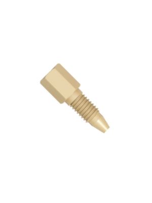 PEEK 5/16” Hex Head Fitting Fingertight one-piece - 10-32 UNF conical