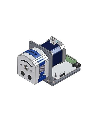 OEM peristaltic pump with stepper motor, 2 channels, 4 rollers 24VDC, 98rpm, up to 23 ml/min