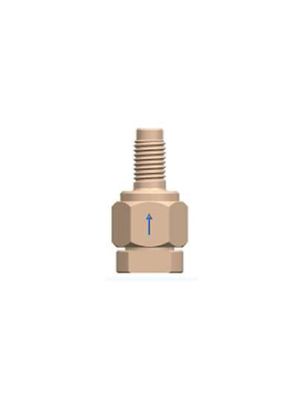 PEEK Inlet Diaphragm Check Valve - 1/4-28 UNF