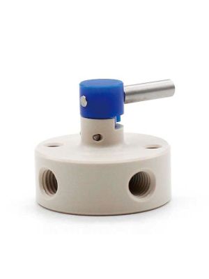 Manual 3-way PEEK switching valve