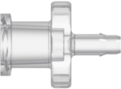 Female Luer Fitting Female Luer Thread Style to Barb, 3/32 (2.4 mm) ID Tubing, Rad. Stable Polycarbonate