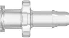 Female Luer Fitting Female Luer Thread Style to Barb, .170 (4.3 mm) ID Tubing, Natural Kynar PVDF