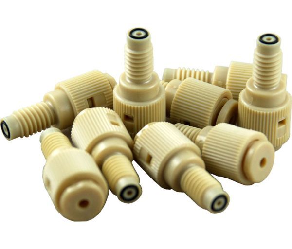 Push-in fitting M6 for 2.0mm PTFE / PFA-tubes, PPS & FPM