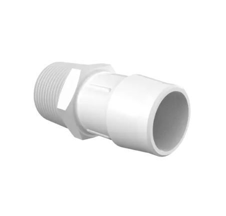 Adapter 3/4 NPT Thread x 1 Barb in Non-Animal Derived Polypropylene