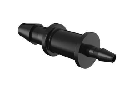 Reduction Coupler 1/8 ID x 1/16 ID in Black Nylon