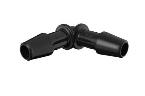 Elbow 3/16 Barb in Black Nylon