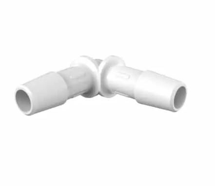 Elbow 5/16 Barb in White Polypropylene