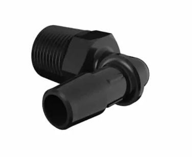 Black Nylon Elbow 3/8 NPT x 3/8ID