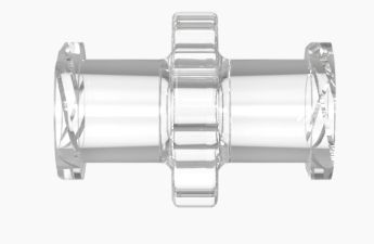 Female Luer Coupler in CrystalVu