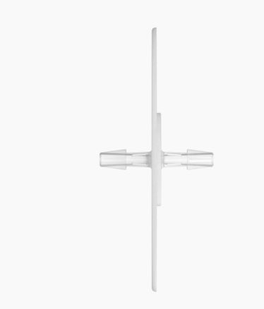 Opposing Barb Port Disc 1/8 ID in Engage 8402 - Cleanroom Manufactured