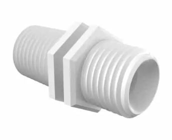 Swivel Nipple Adapter 1/4 - 18 NPT in Natural Nylon