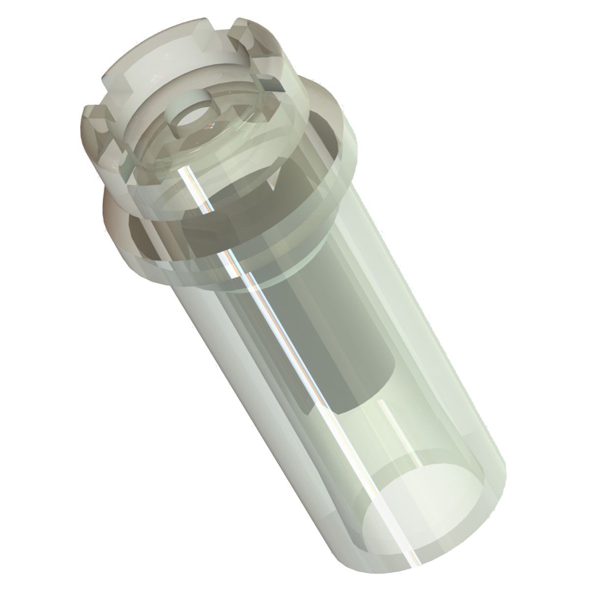 Single Use Catheter Check Valve 1/4 ID Tube Connection - Clear Polypropylene