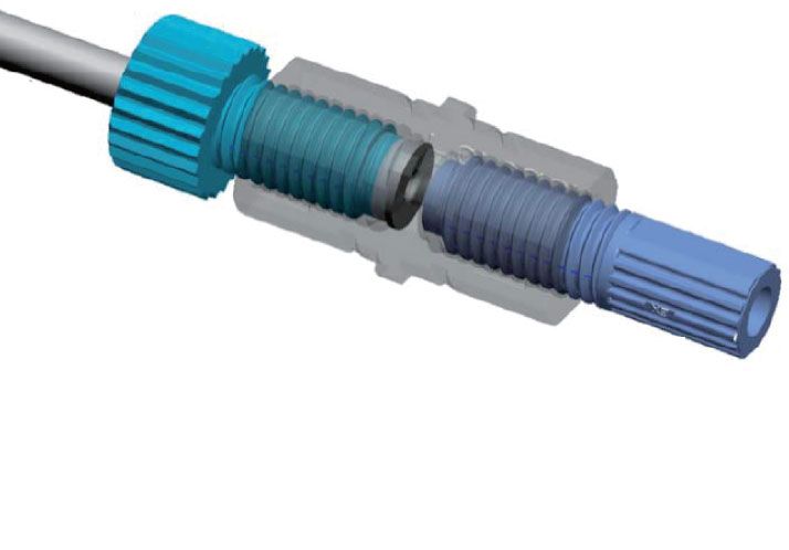 Compact Plug Fitting M6 - PPS