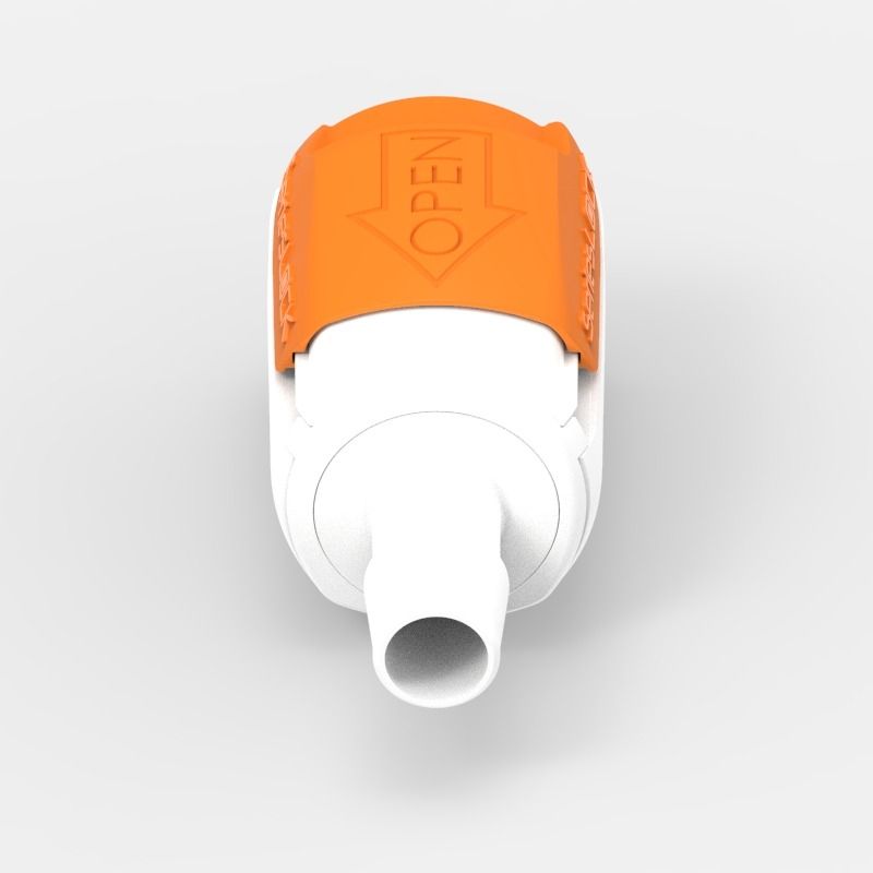 Barbed Quick Coupling Large (1), male, valved, 1/2, Acetal (AC) - Buna-N, Spring: Non-Metallic