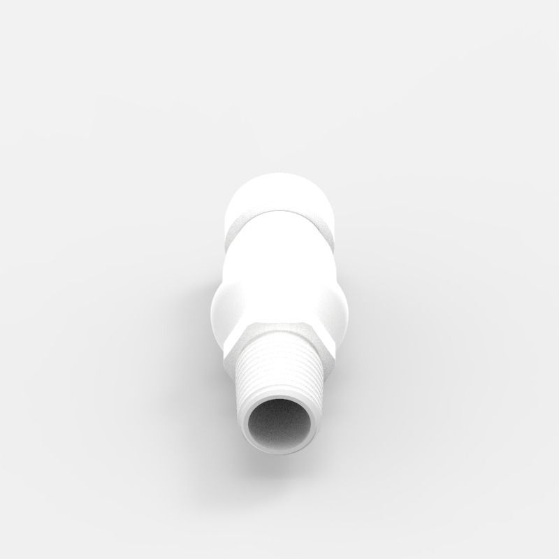 Threaded Quick Coupling Medium (1), female, open flow, 1/4 NPT, Acetal (AC)