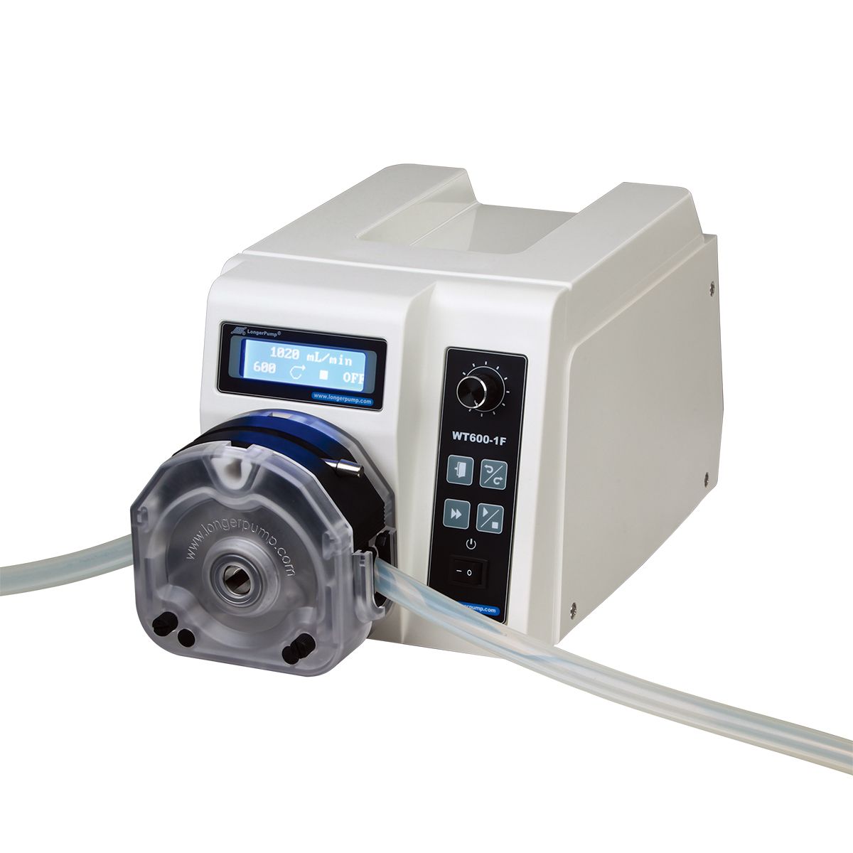 Dispensing peristaltic pump 0.7 ml/min to 6000 ml/min and 2 pump heads